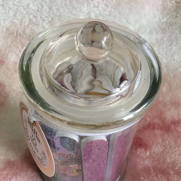 Arete Athene 35 Ct Mini Nail Files in Reusable Glass Canister Collection. NWT - Picture 16 of 16